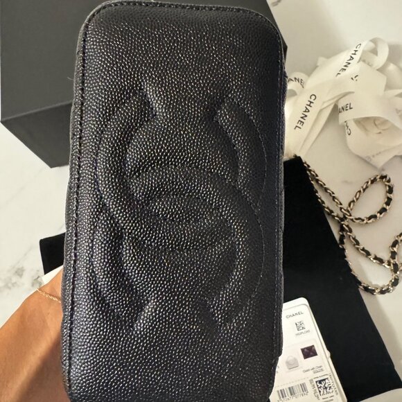 Authentic Chanel 25C Caviar Vanity with Chain NIB - Picture 4 of 13